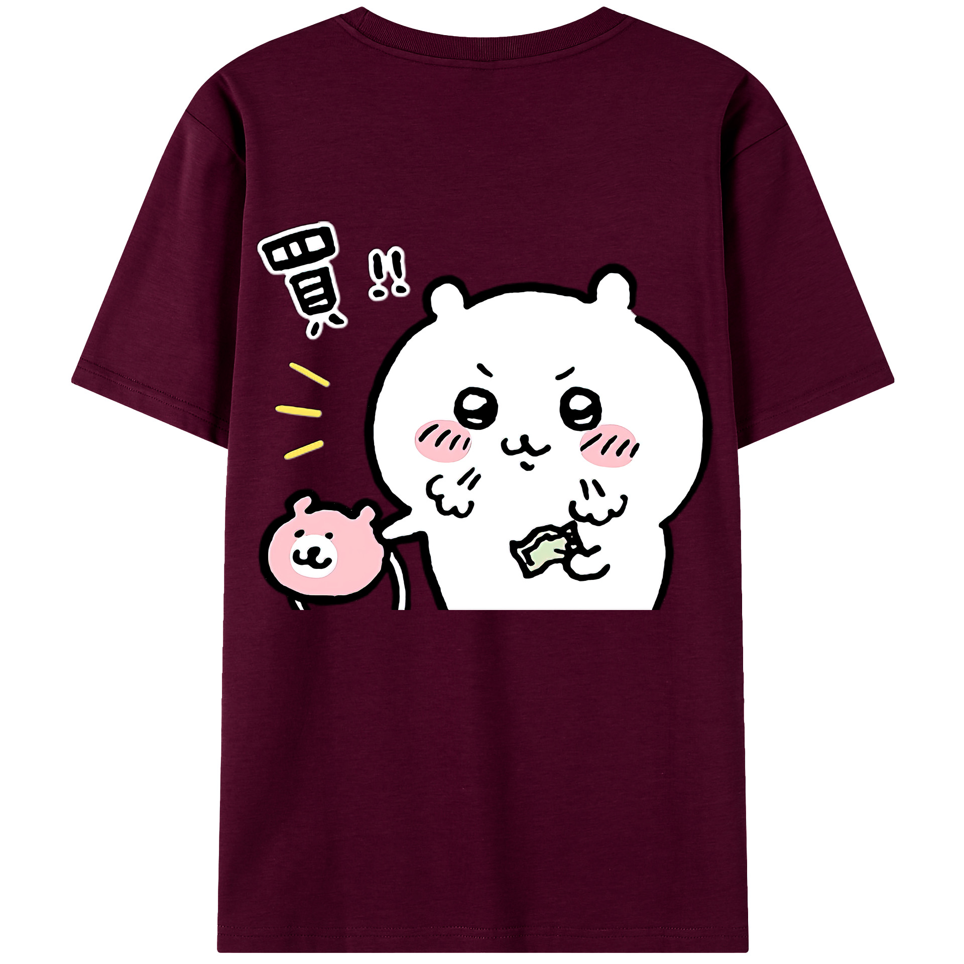 （画像用） ちいかわ ちいかわ Chii-kawa chiikawa レディース半袖Tシャツ(バックプリント)